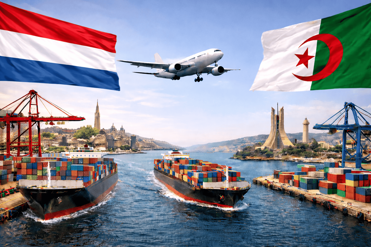 شحن البضائع من هولندا للجزائر