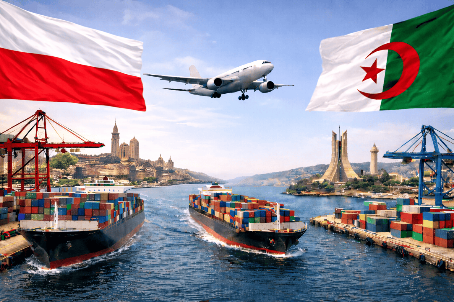 شحن البضائع من بولندا للجزائر