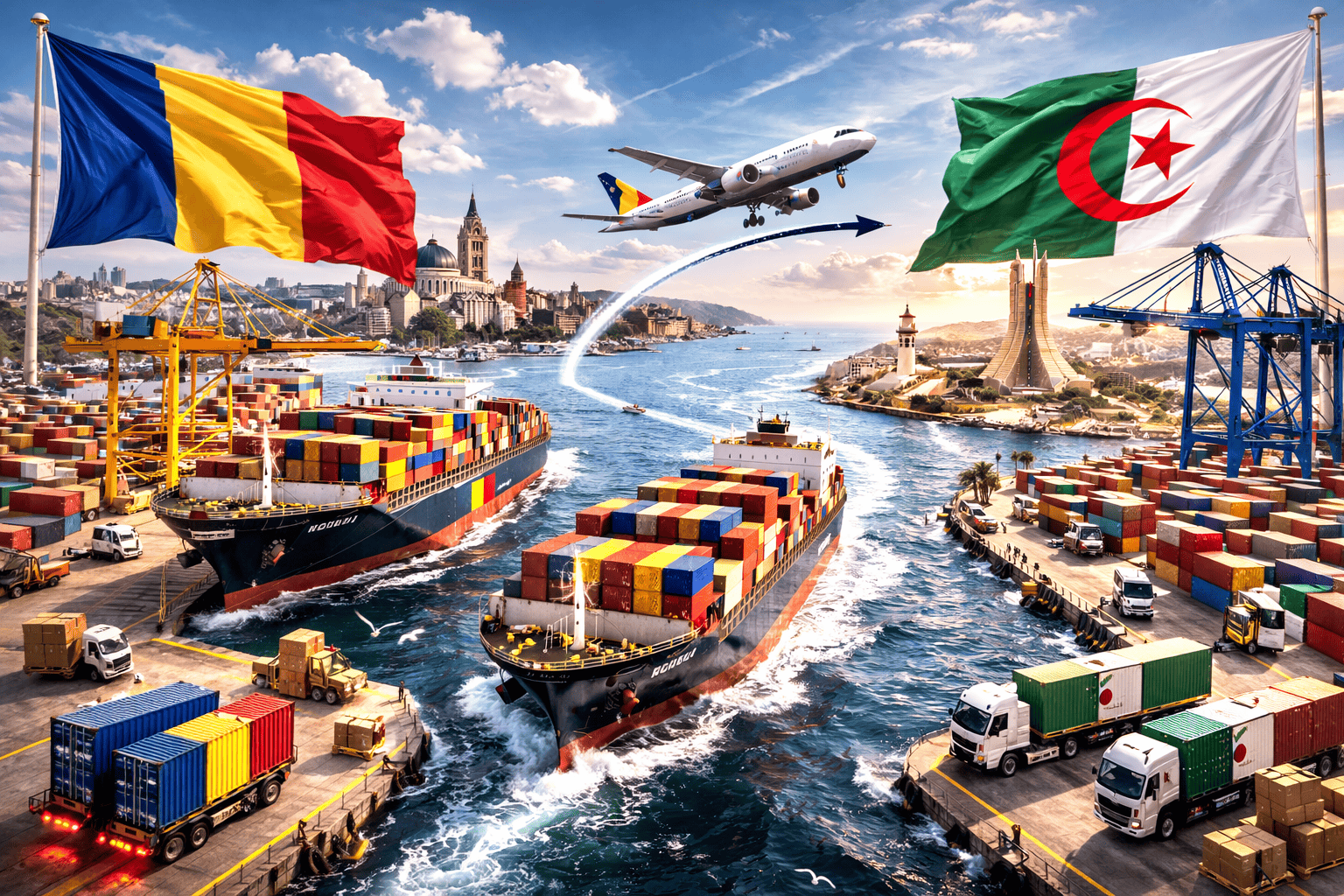 شحن البضائع من رومانيا للجزائر