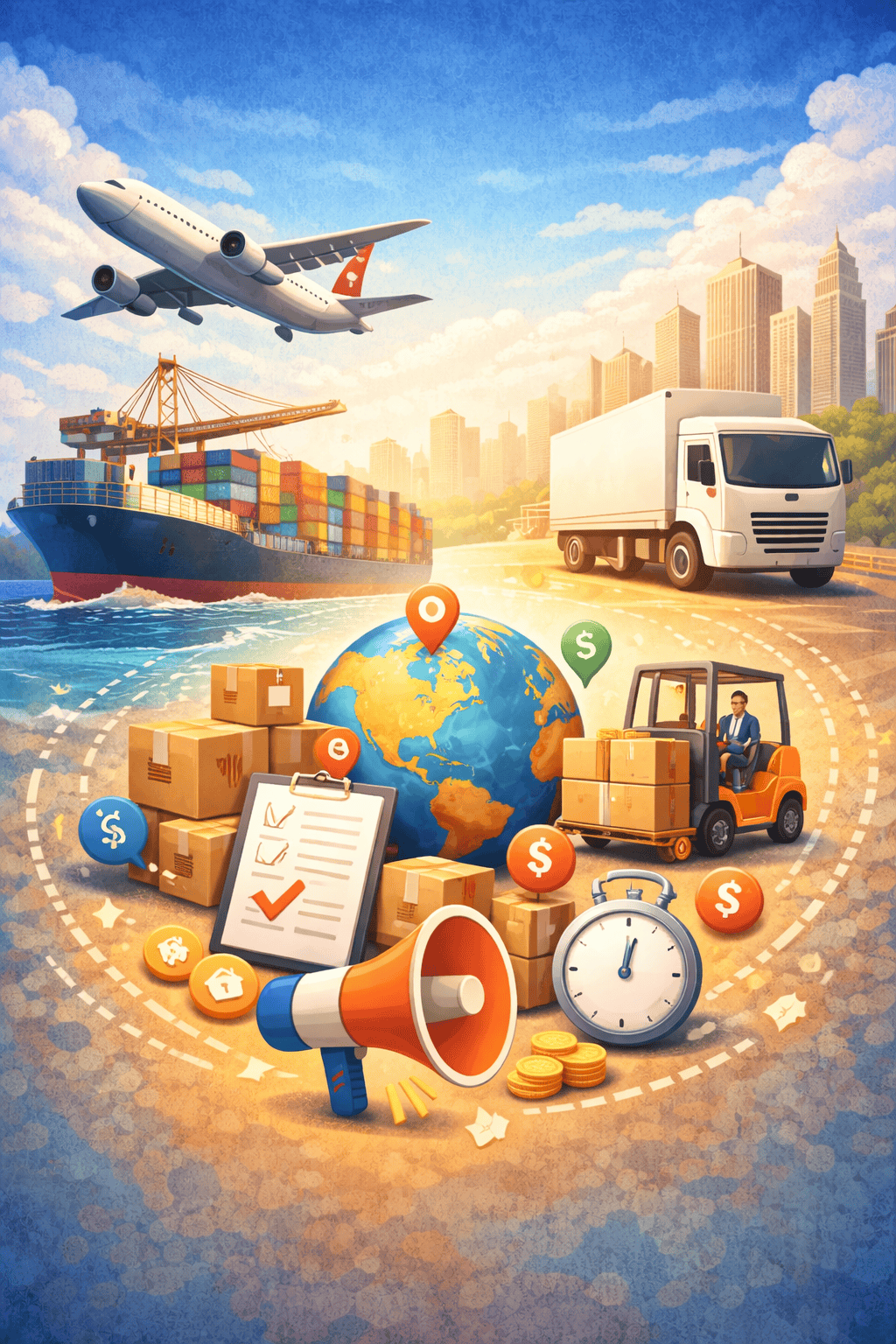 التسويق لخدمات شركات شحن البضائع من الخارج