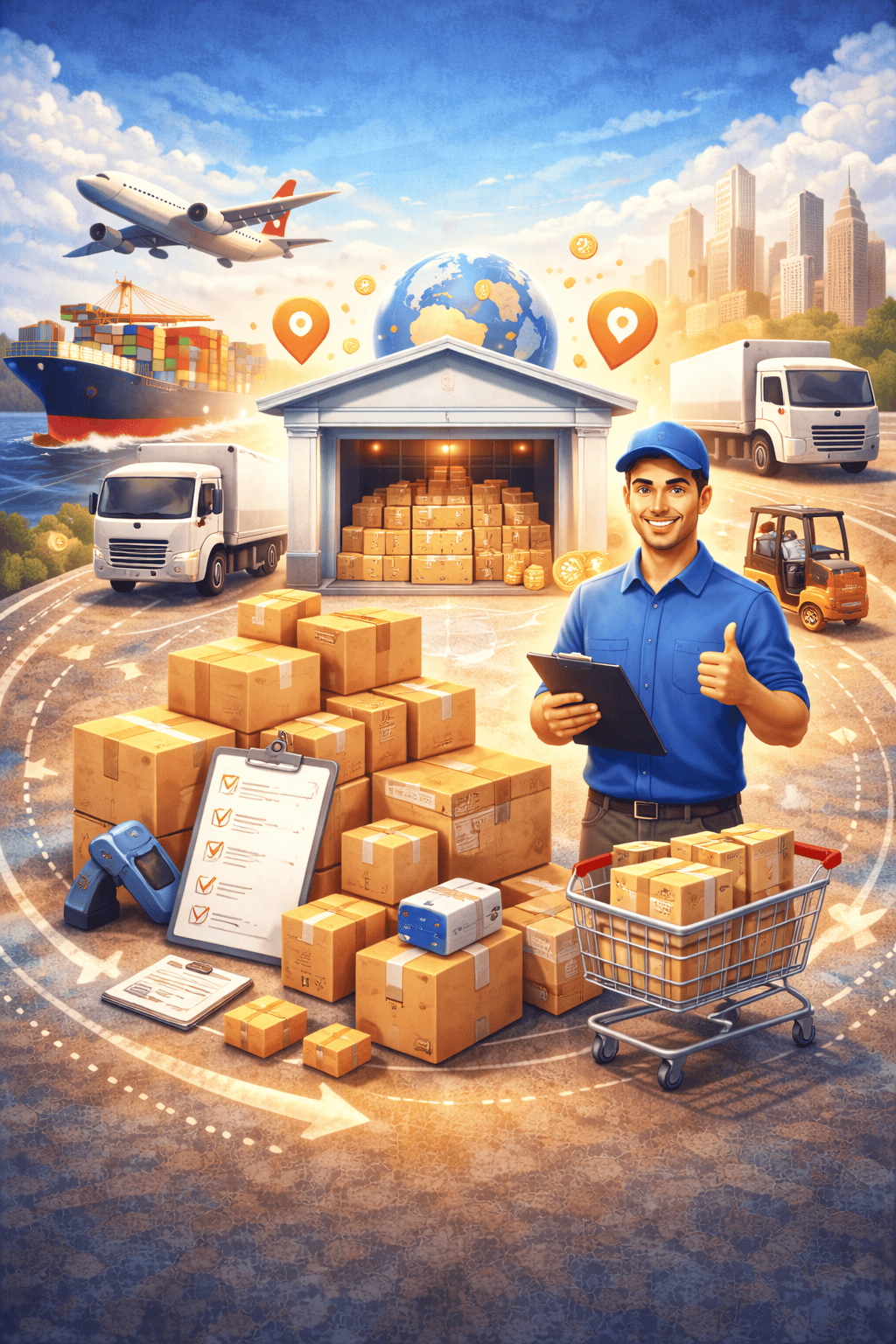 التسويق لخدمات تجميع وشحن البضائع