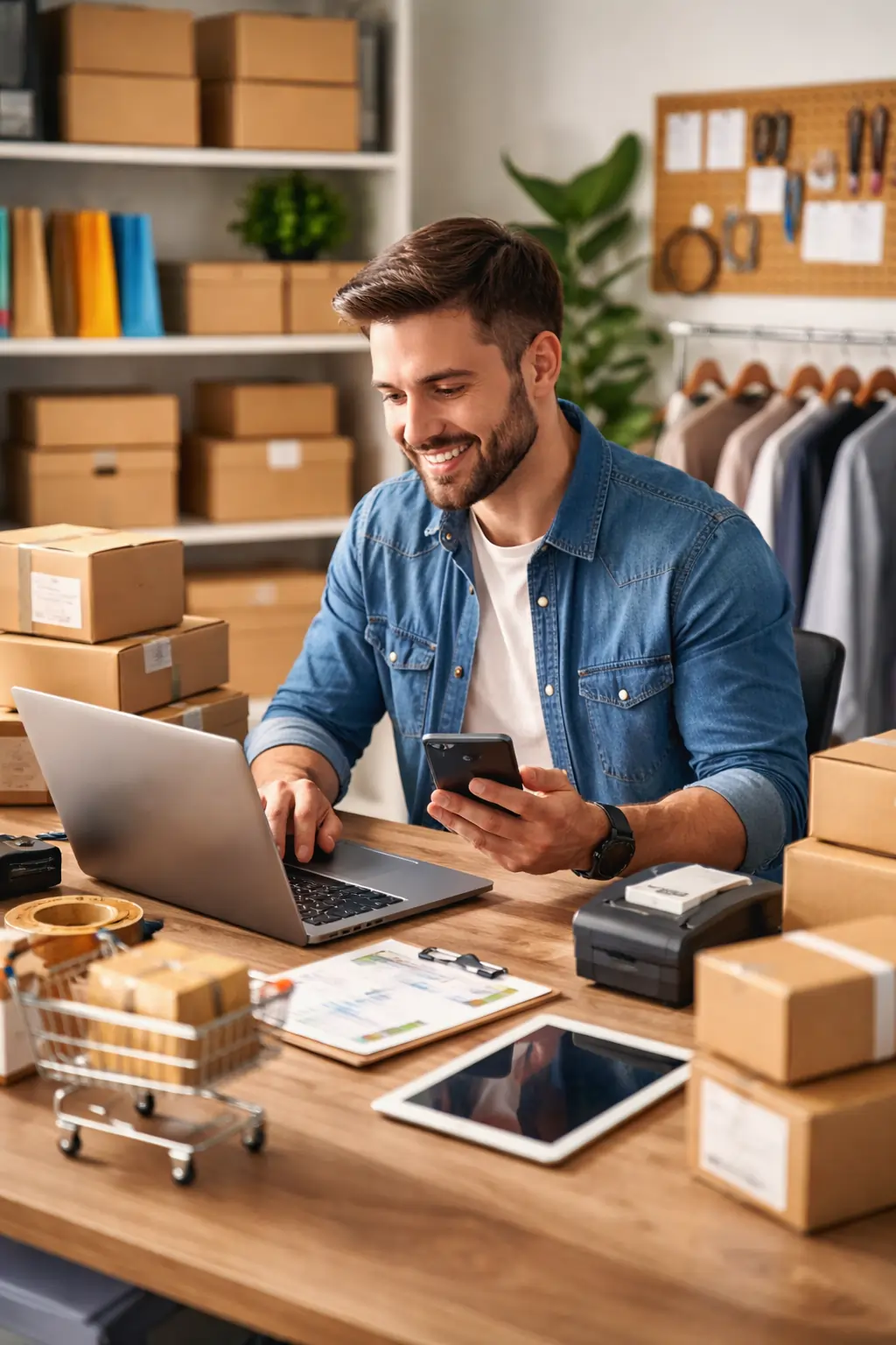 تاجر إلكتروني